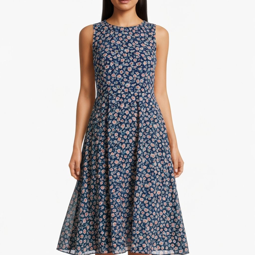 FENSACE Women's Sleeveless Midi Dress